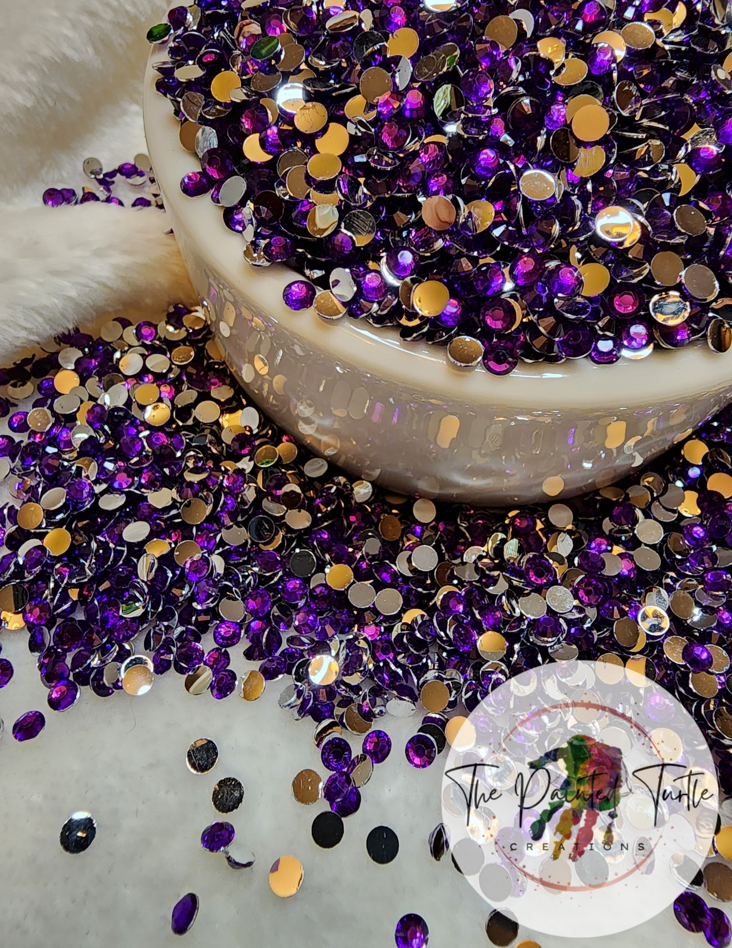 grape purple silverback rhinestones