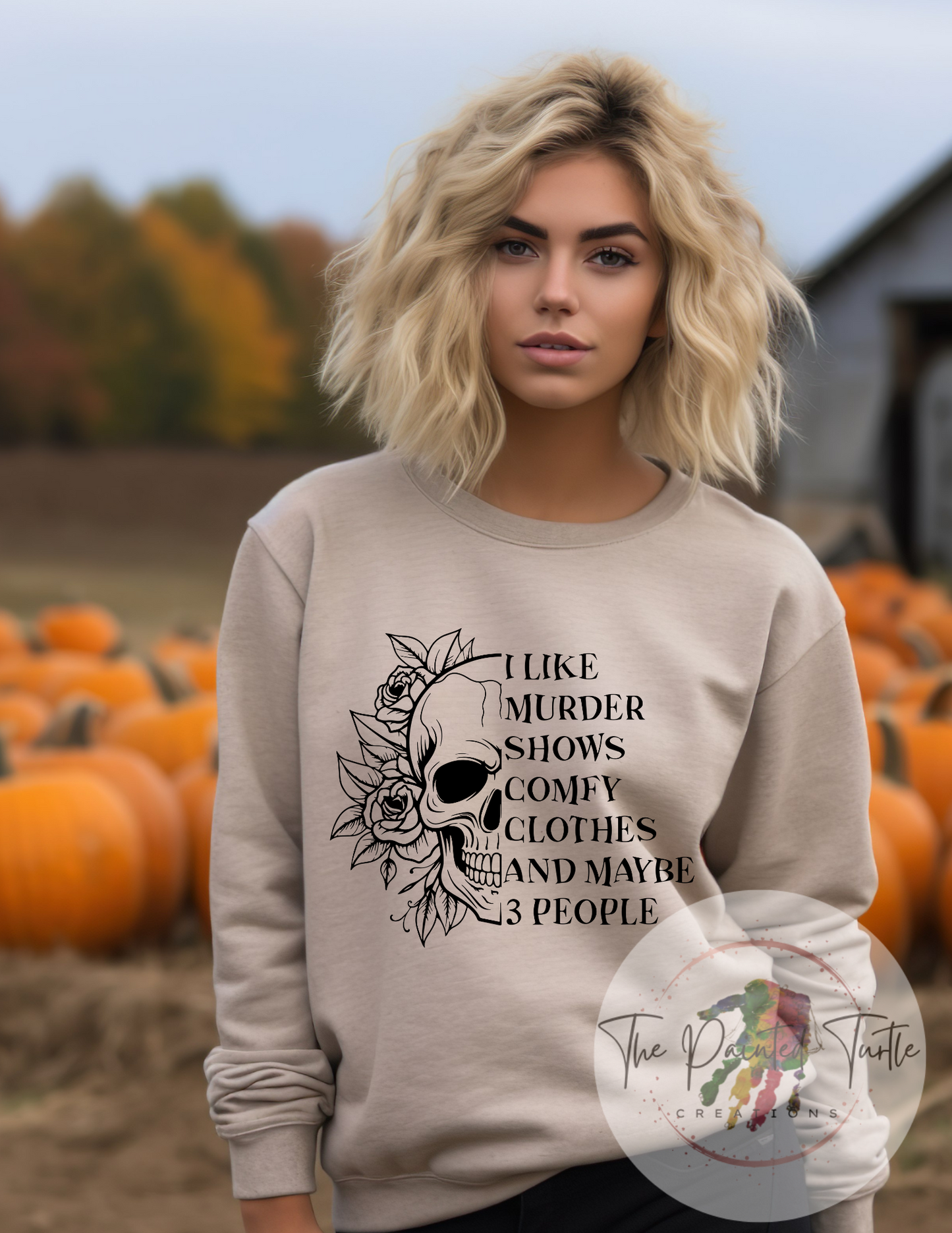 I Like Murder Shows -Comfy Clothes - Maybe 3 People - True Crime - ID -Scary - Spooky - Jack O' Lantern