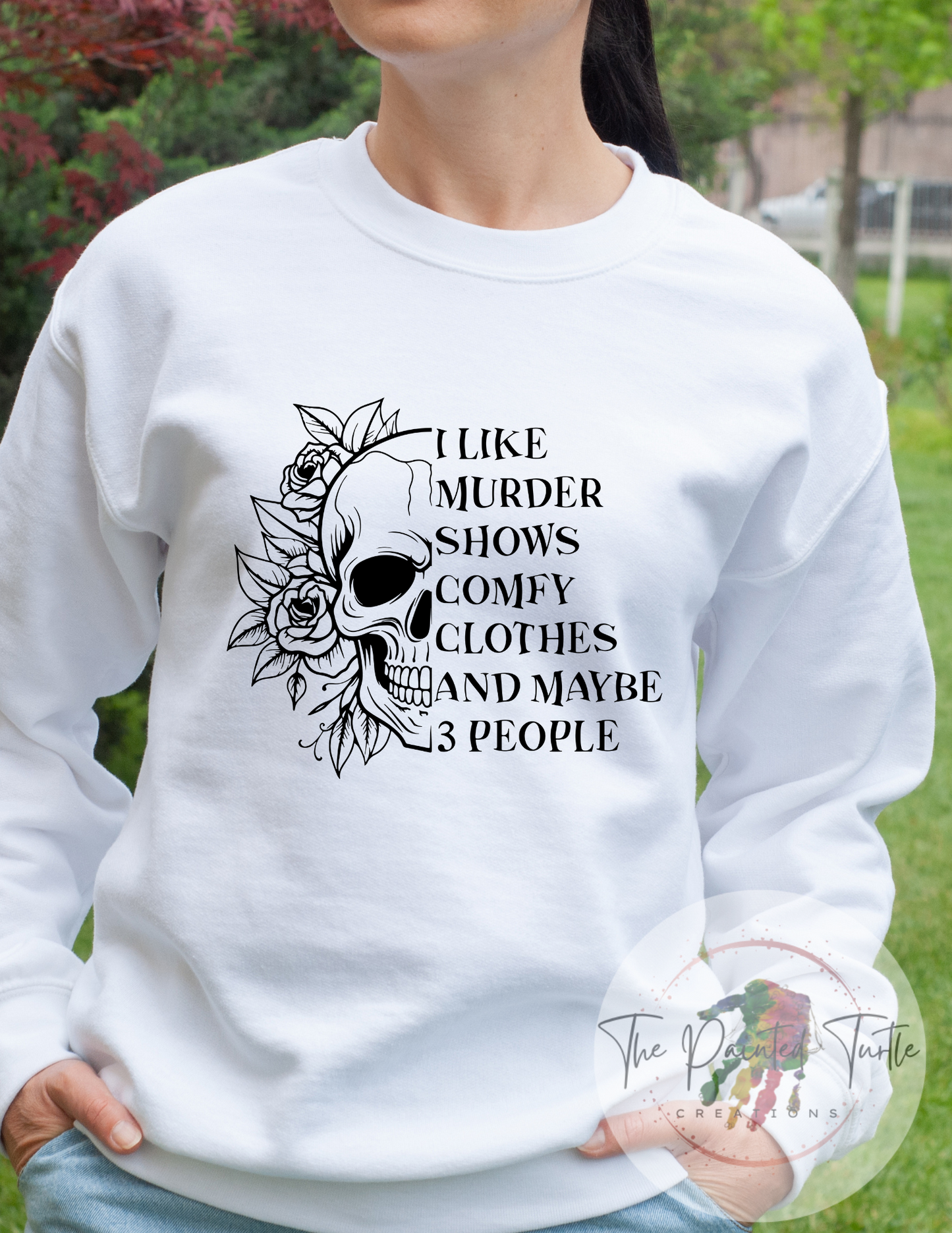 I Like Murder Shows -Comfy Clothes - Maybe 3 People - True Crime - ID -Scary - Spooky - Jack O' Lantern