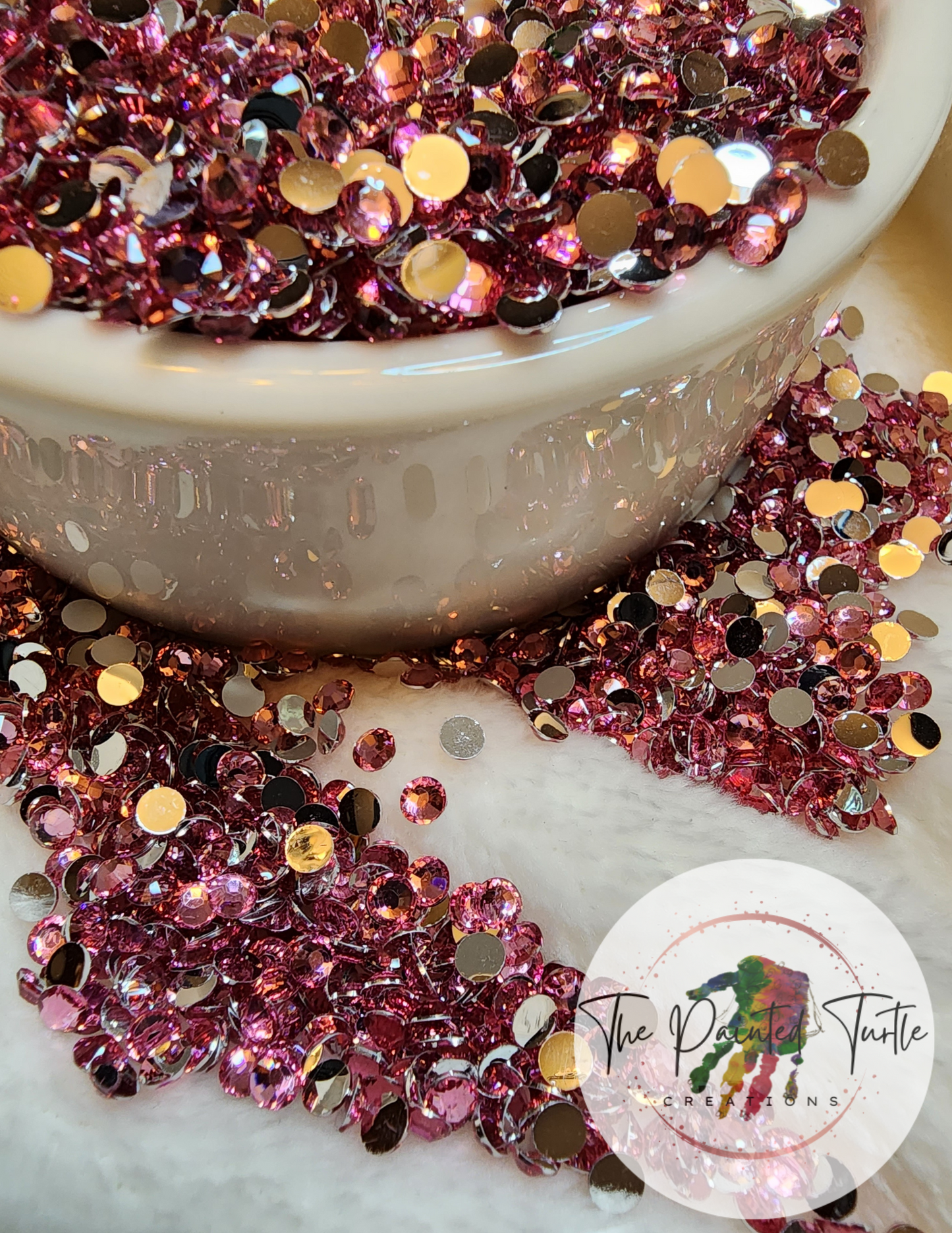 light rose silverback rhinestones non hotfix