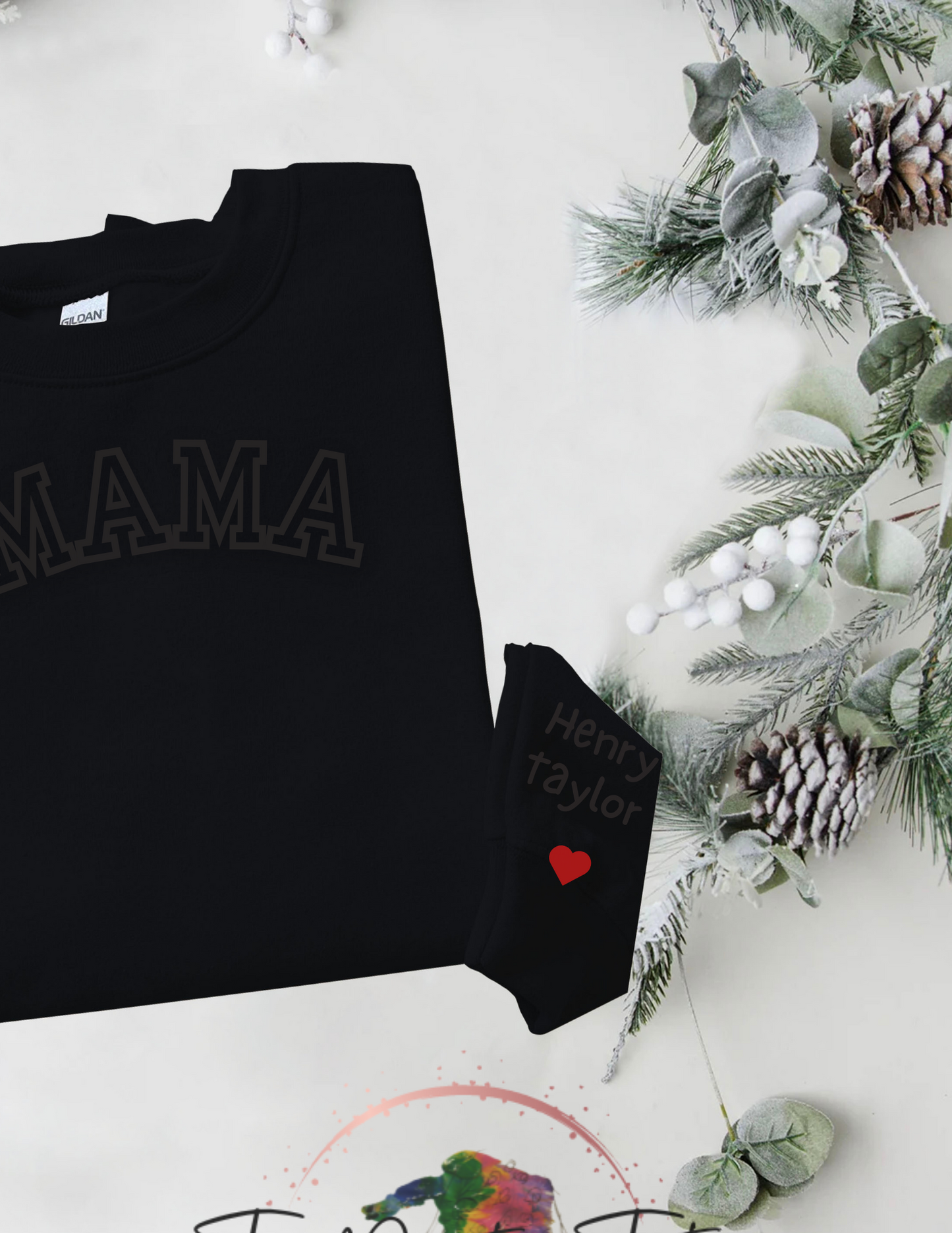 Personalized Mama Sweatshirt with Kids Names on Sleeve - New Mom - Birthday Gift for Mom - Minimalist Mom Sweatshirt - Mothers Day Gift - Gift for Her