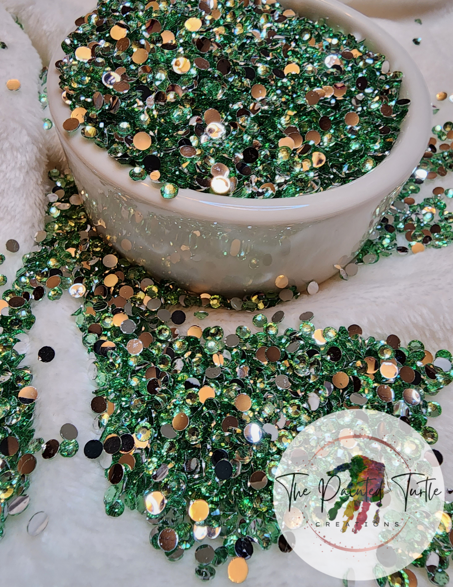 peridot silverback rhinestones non hotfix flatback