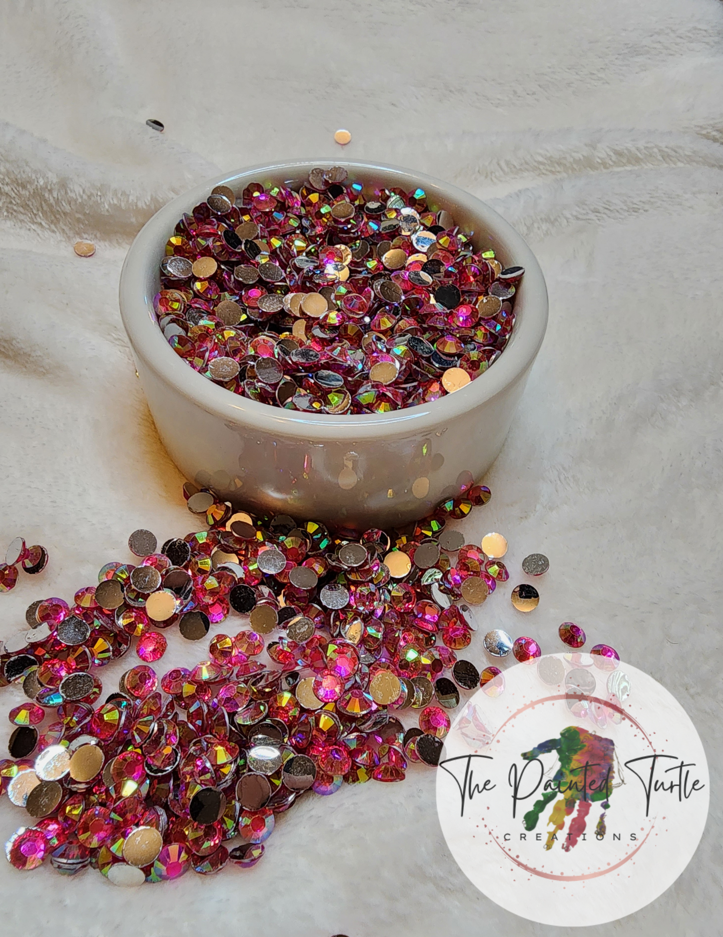 pink ab silverback rhinestones non hotfix flatback crafting rhinestones