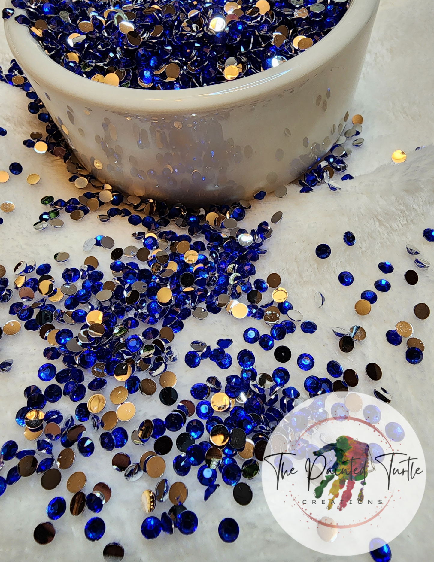 sapphire silverback rhinestones 4mm non hotfix flatback crafting rhinestones