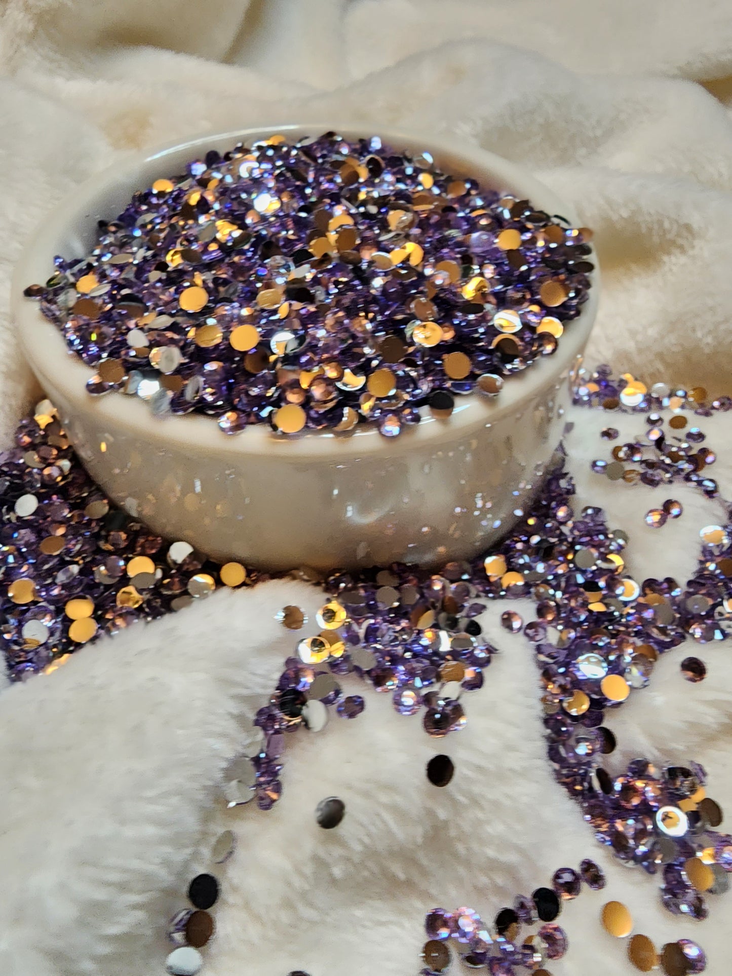 Tanzanite Silverback Rhinestones 4mm - Non Hotfix - Flatback - Resin