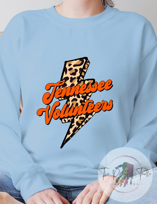 Tennessee Volunteers Lightning Bolt Cheetah - Sublimation Shirt