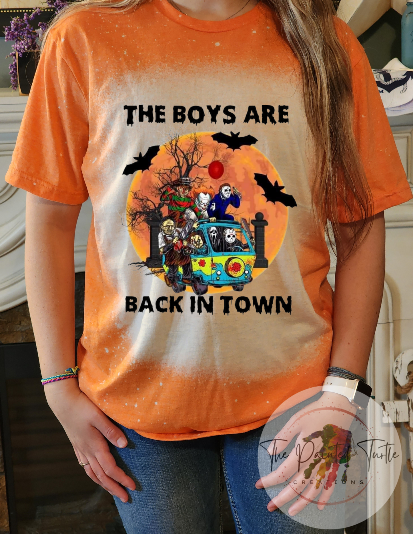 Halloween Shirt - The Boys Are Back In Town - Scooby Doo -Mystery Machine