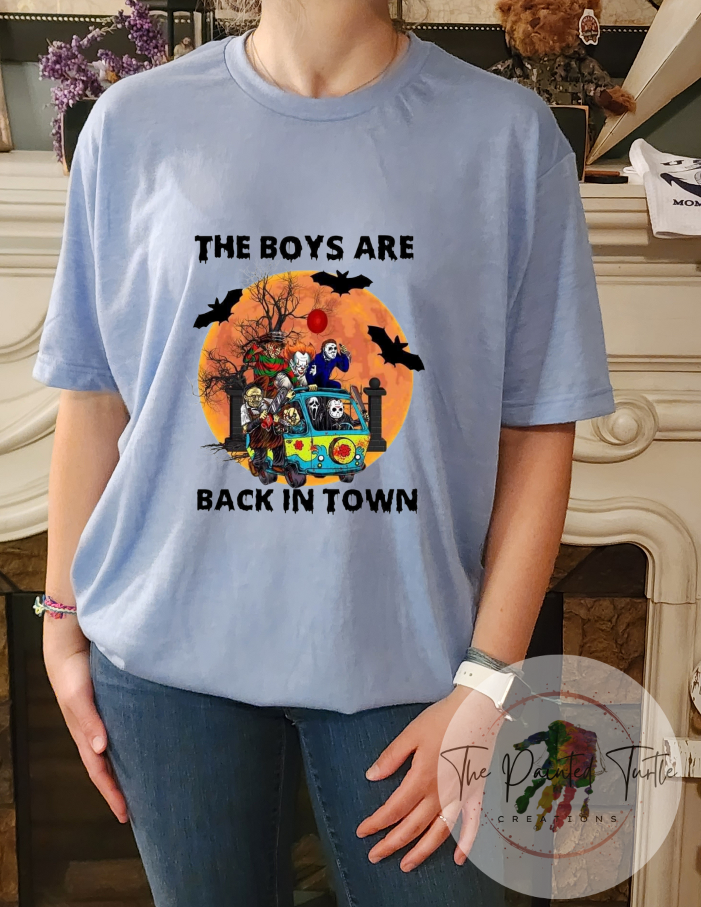 Halloween Shirt - The Boys Are Back In Town - Scooby Doo -Mystery Machine