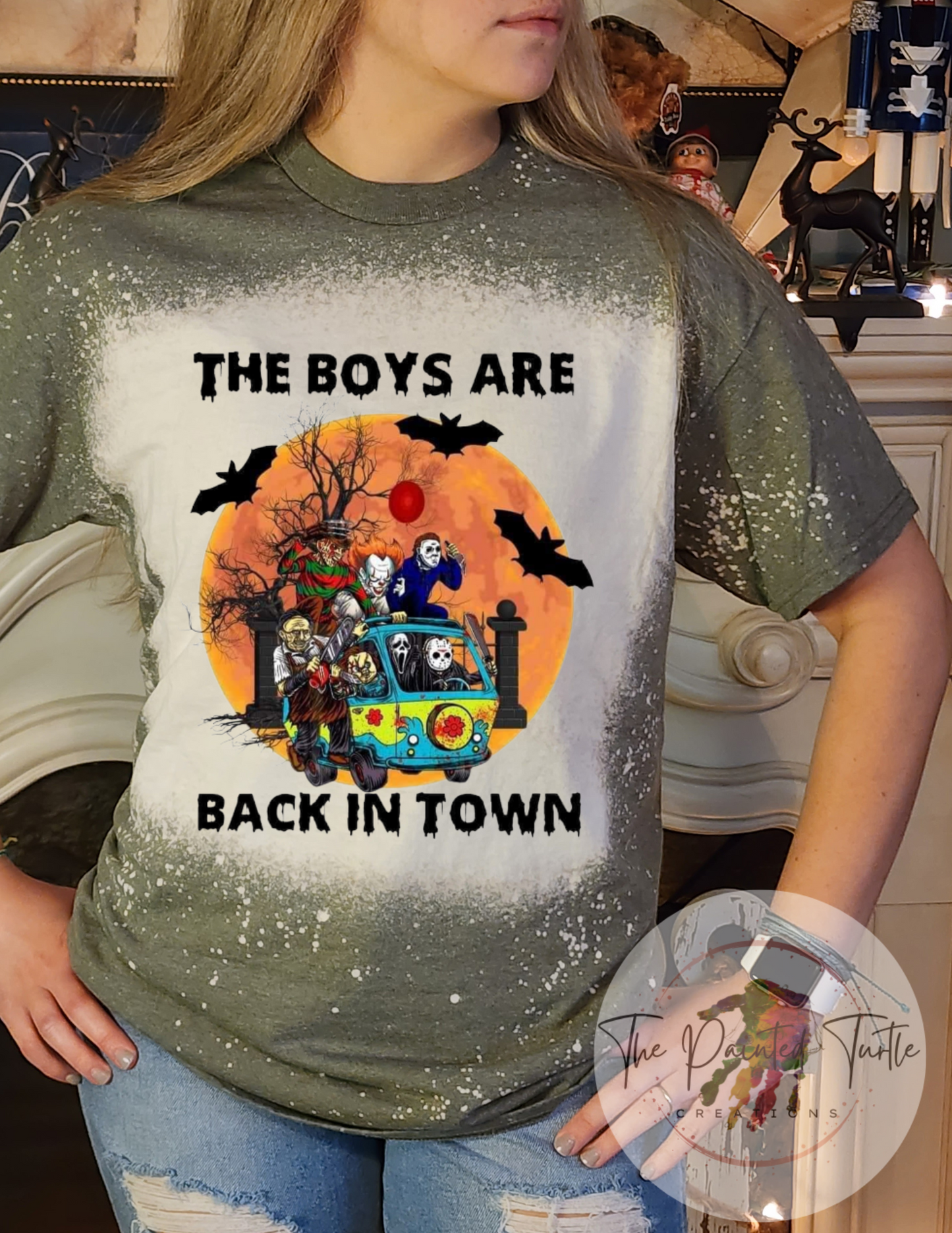 Halloween Shirt - The Boys Are Back In Town - Scooby Doo -Mystery Machine