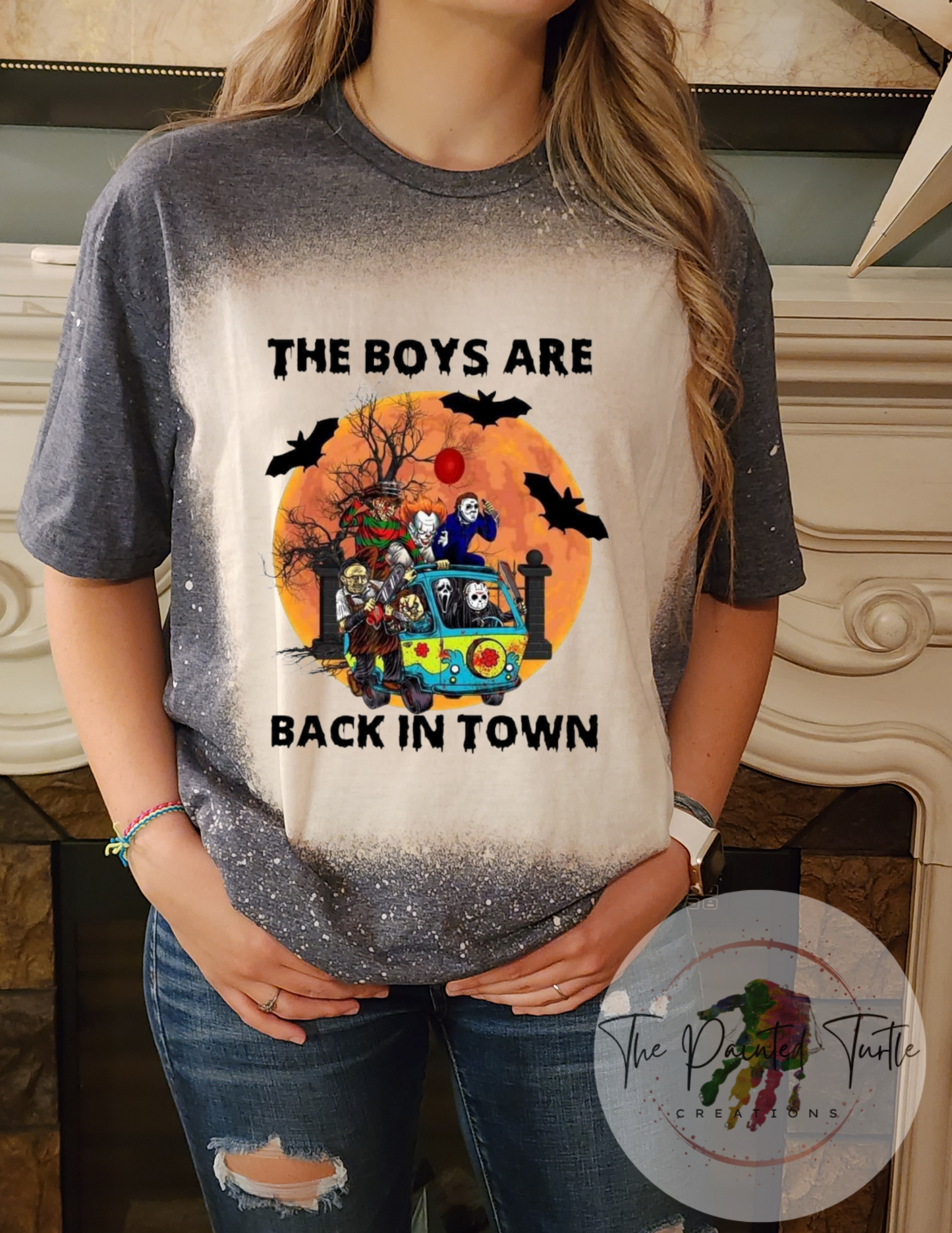 Halloween Shirt - The Boys Are Back In Town - Scooby Doo -Mystery Machine