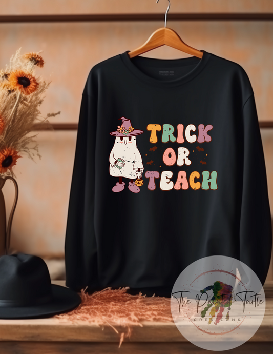 Teacher - Trick or Teach - Ghost - Halloween Shirt