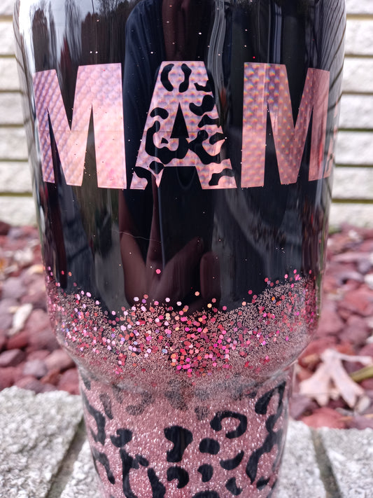 Mama Cheetah Stainless Steel Tumbler