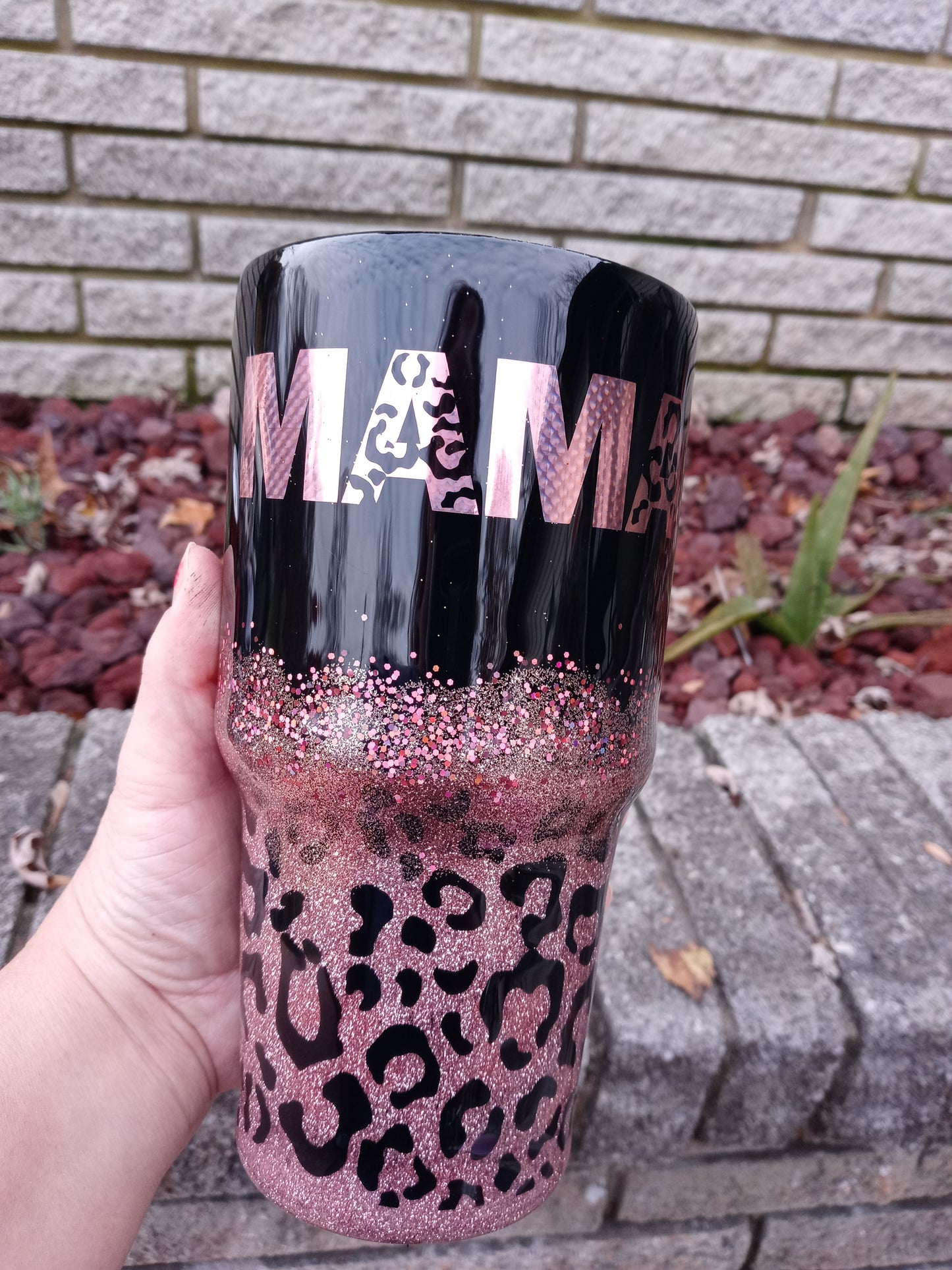 Mama Cheetah Stainless Steel Tumbler