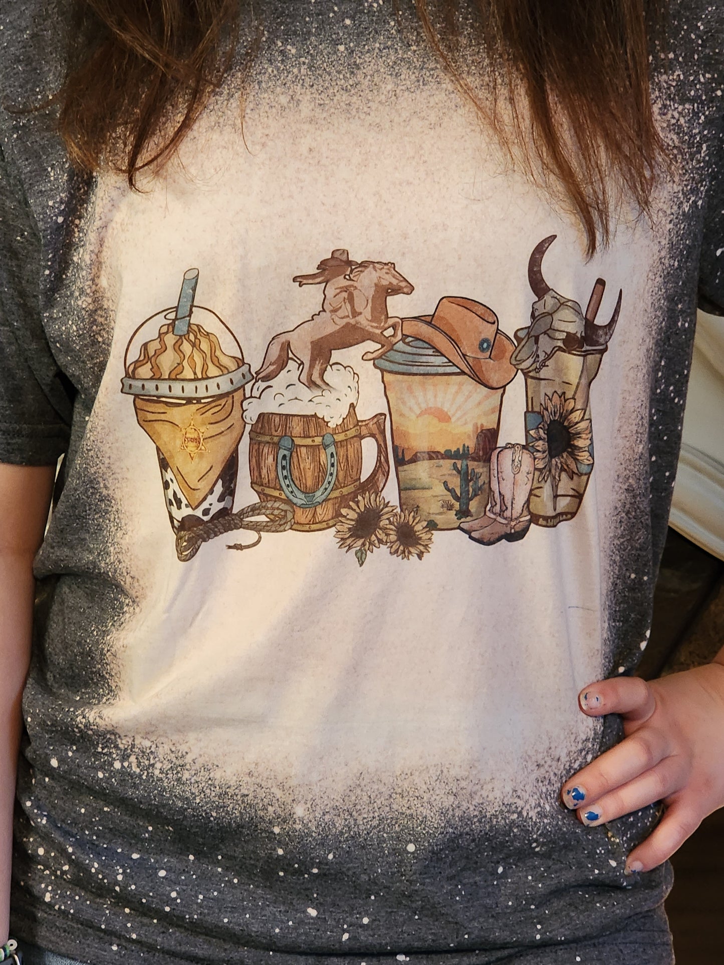 Cowboy Coffee Retro Sublimation Shirt