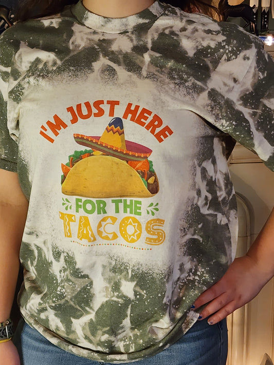 I'm Just Here for The Tacos Sublimation Shirt