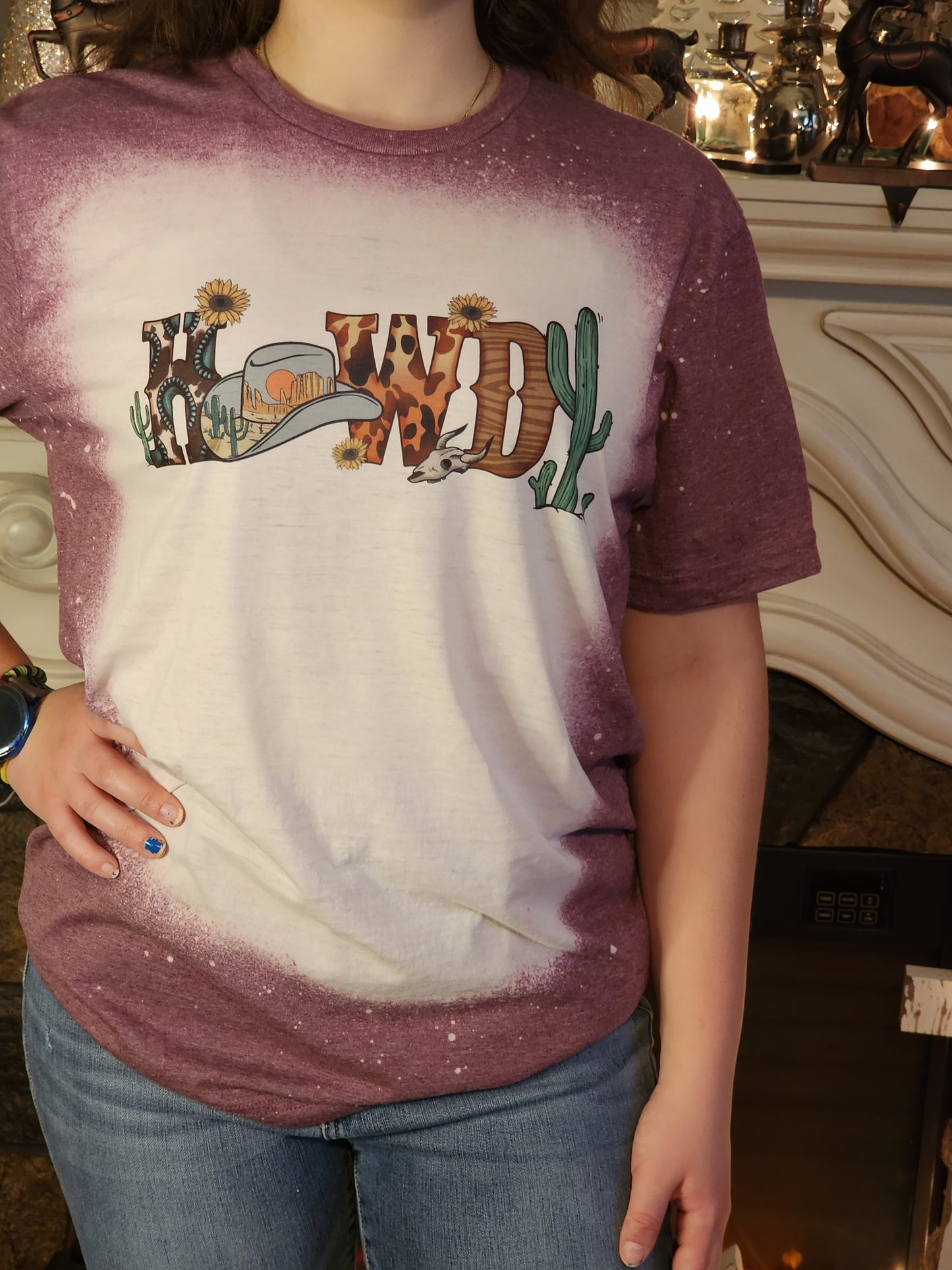 Howdy Western Country Cactus Retro Sublimation Shirt