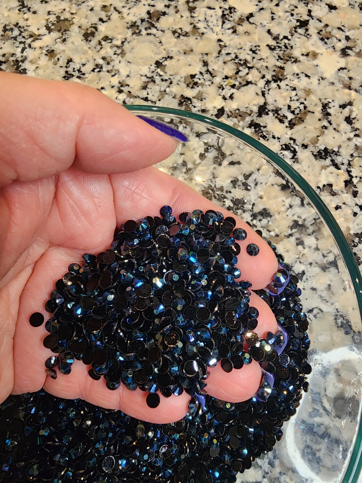 plating blue jelly resin rhinestones non hotfix flatback crafting rhinestones