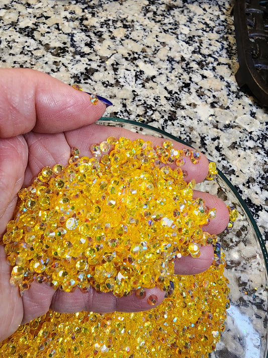 Topaz Rhinestones - Non Hotfix - Flatback - Transparent