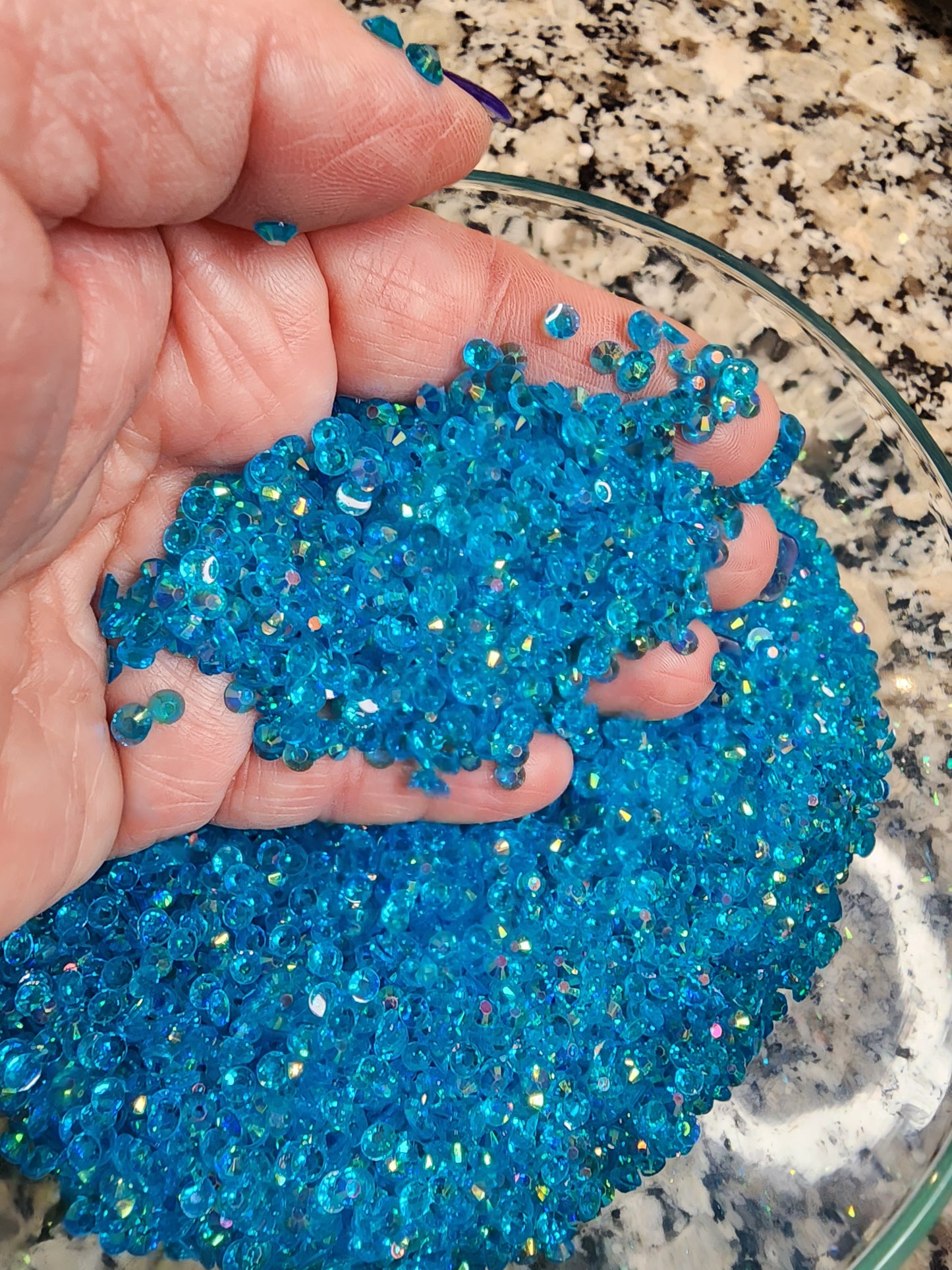 aquamarine jelly rhinestones transparent rhinestones 4mm