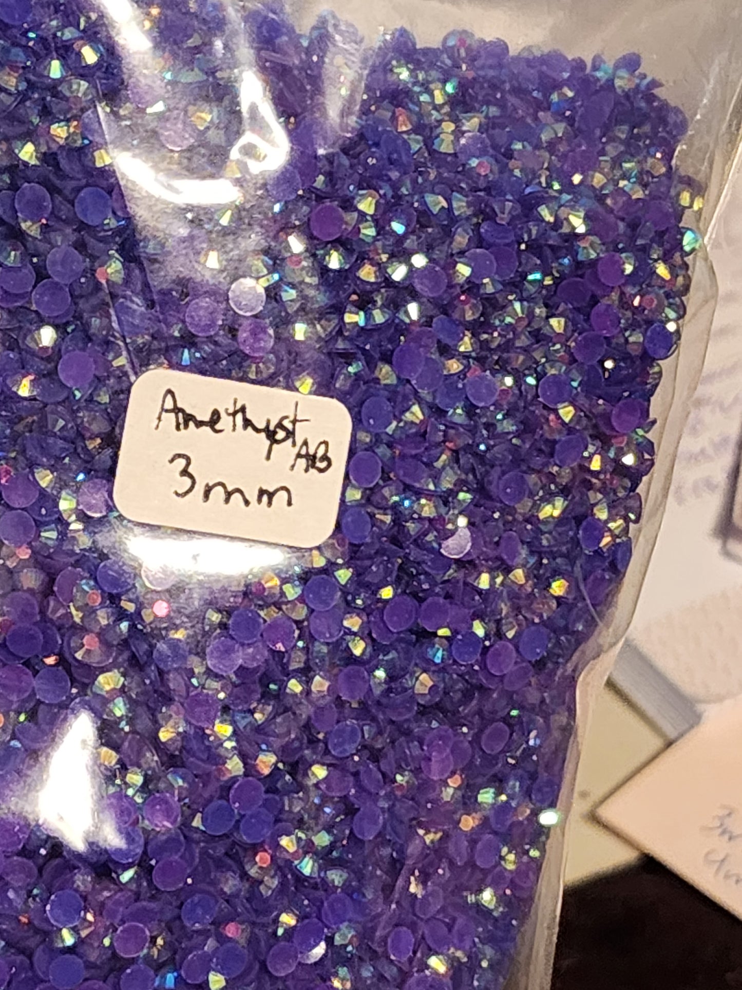 Amethyst AB Rhinestones - Non Hotfix - Flatback - Resin
