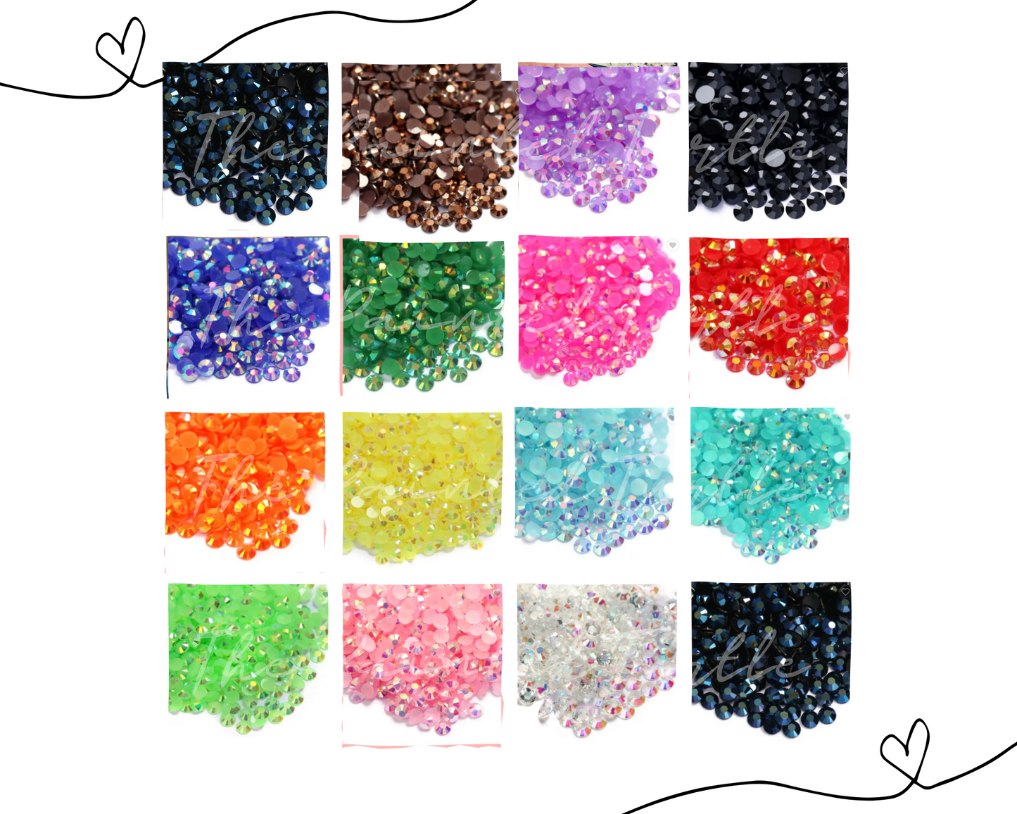 Amethyst AB Rhinestones - Non Hotfix - Flatback - Resin