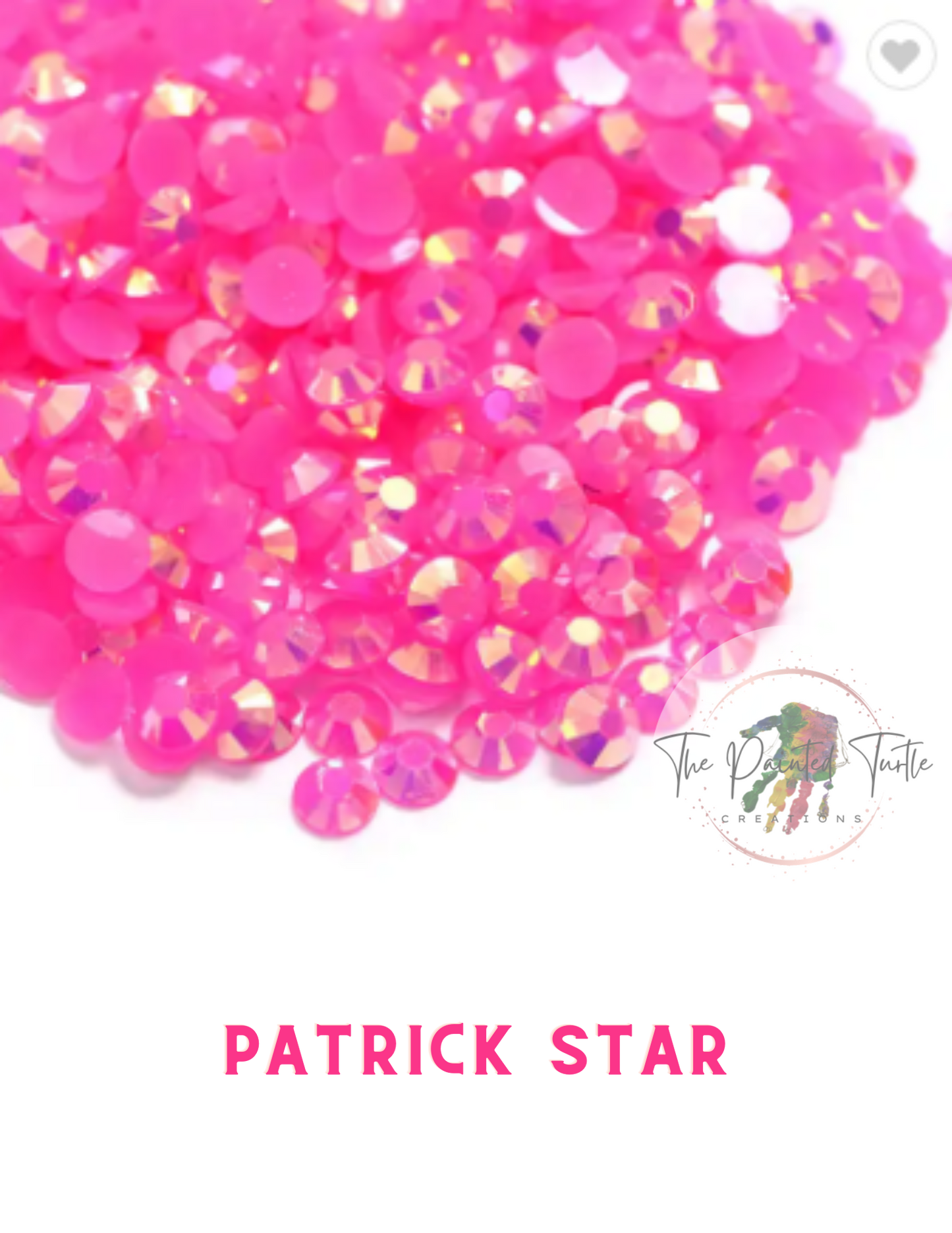 rose ab jelly resin rhinestones non hotfix flatback patrick star color crafting rhinestones