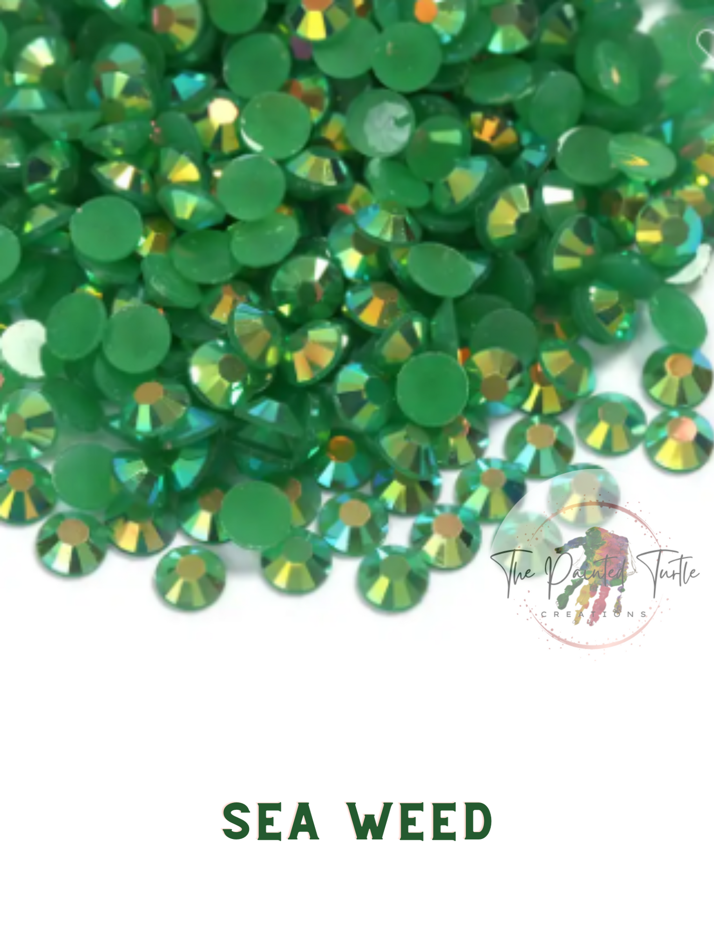 emerald jelly resin rhinestones non hotfix