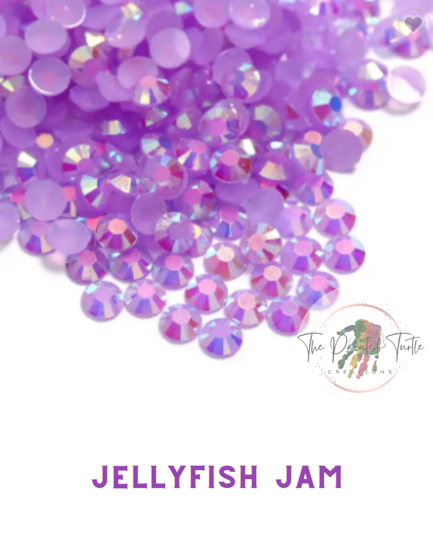 light amethyst ab jelly resin rhinestones non hotfix flatback jellyfish jam rhinestones