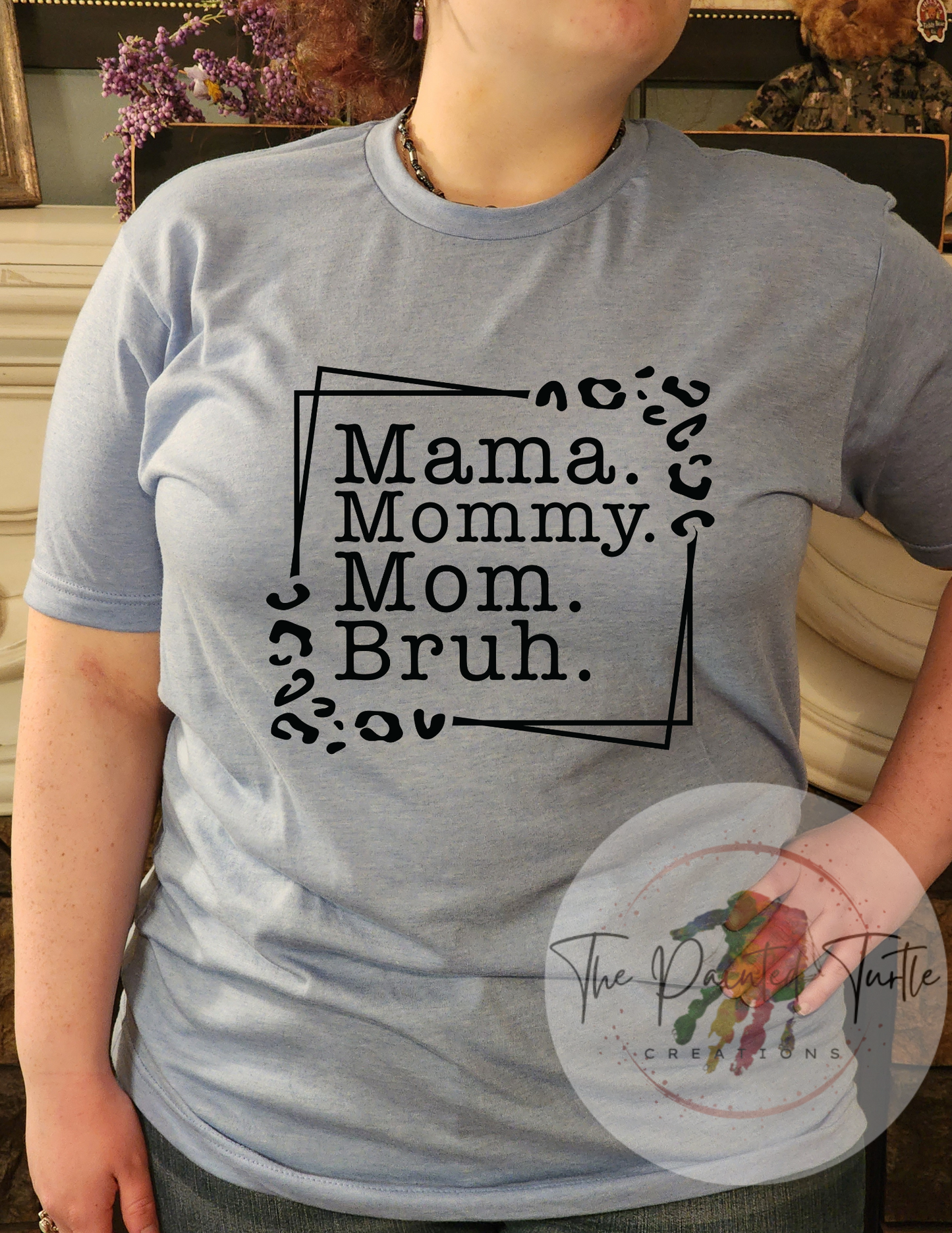 Mama Mommy Mom Bruh - Mama Square Cheetah Sublimation Shirt