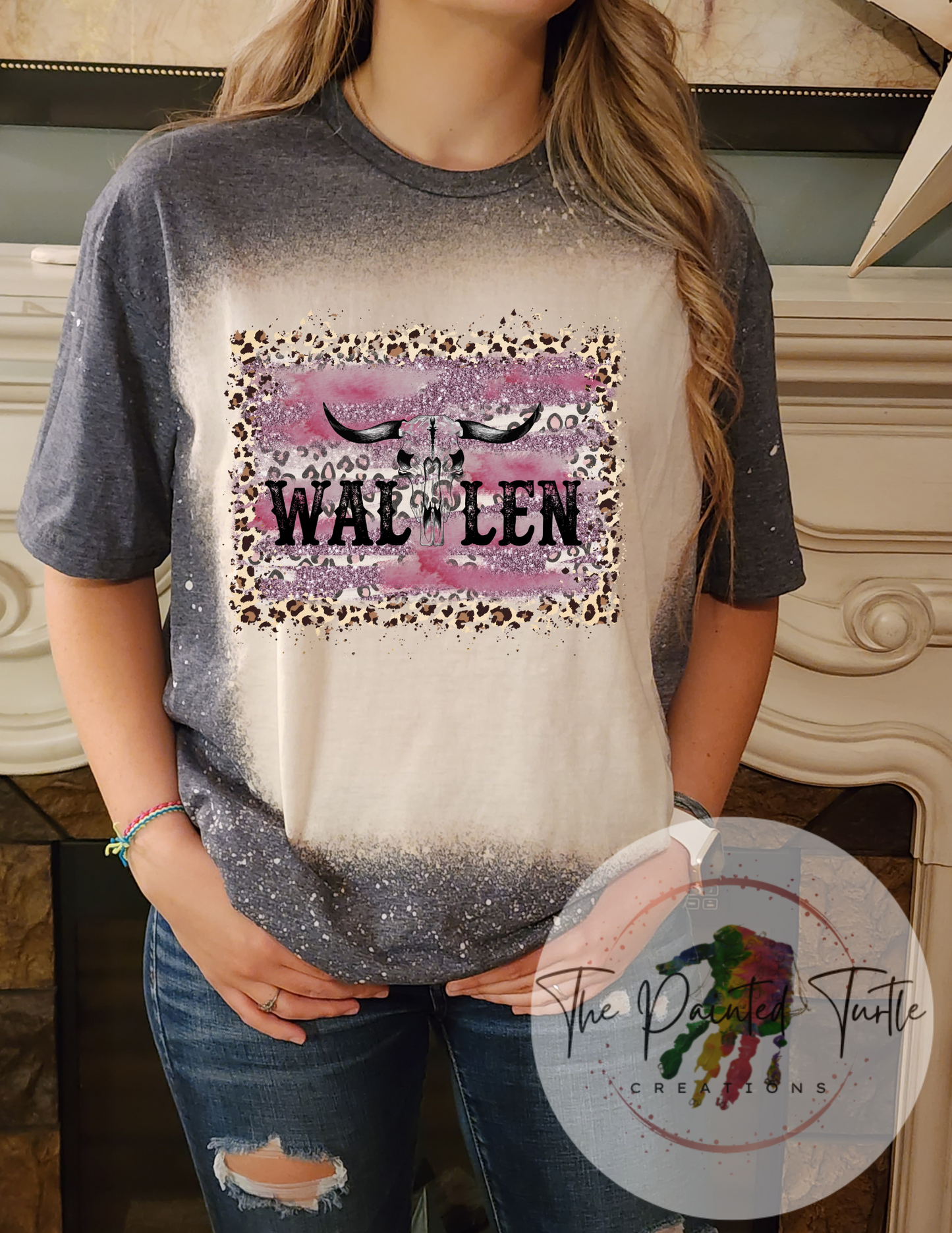 Wallen Bullskull PInk Cheetah - Sublimation Shirt