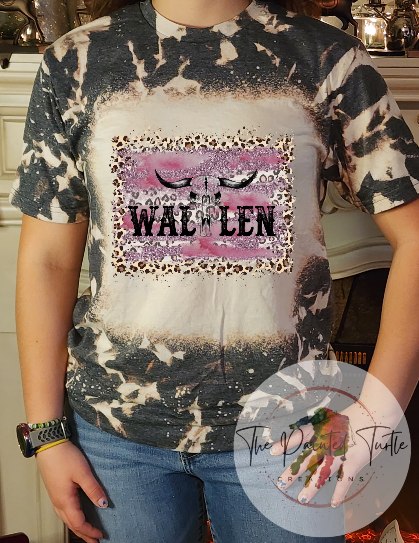 Wallen Bullskull PInk Cheetah - Sublimation Shirt