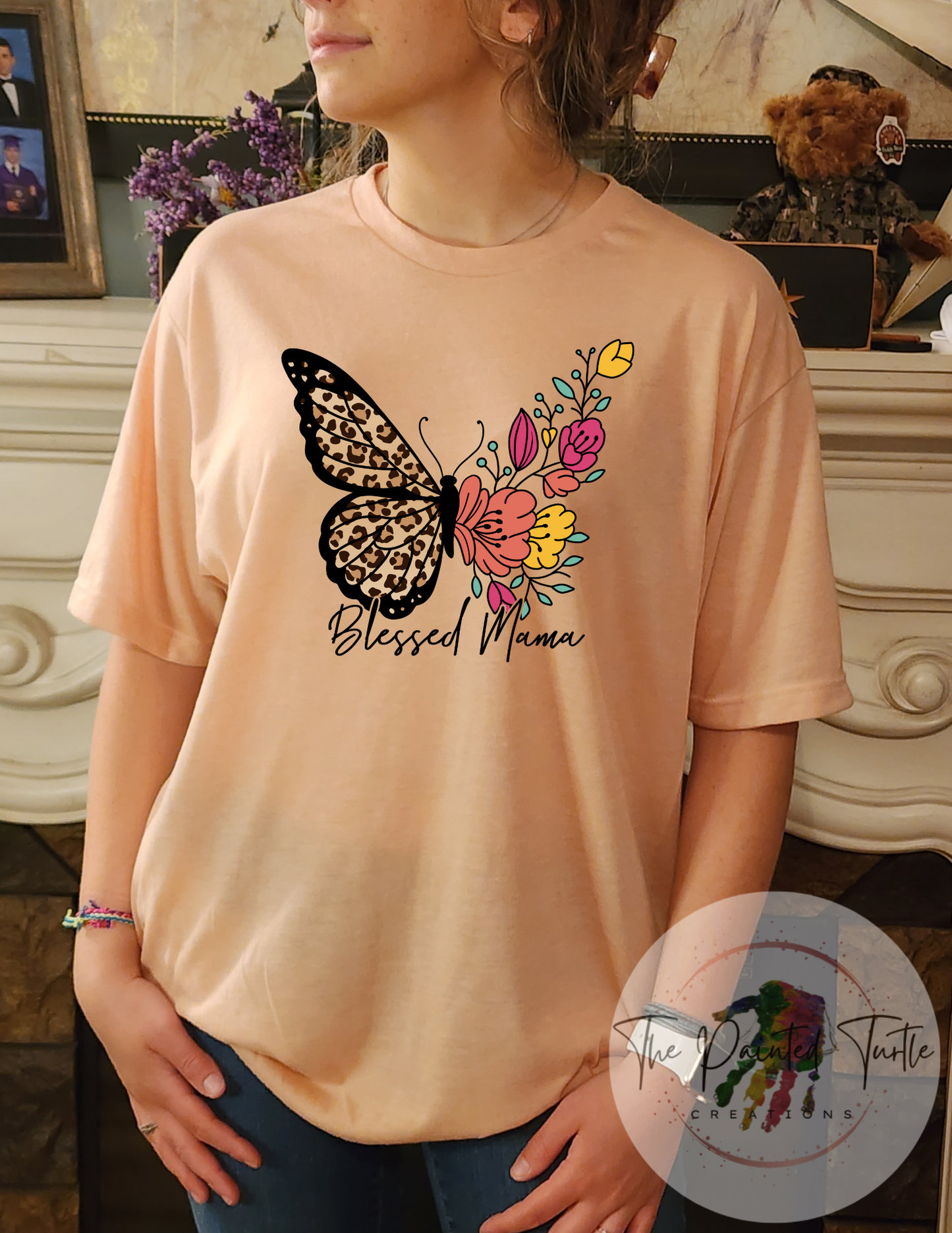 Butterfly Blessed Mama Flowers - Sublimation Shirt