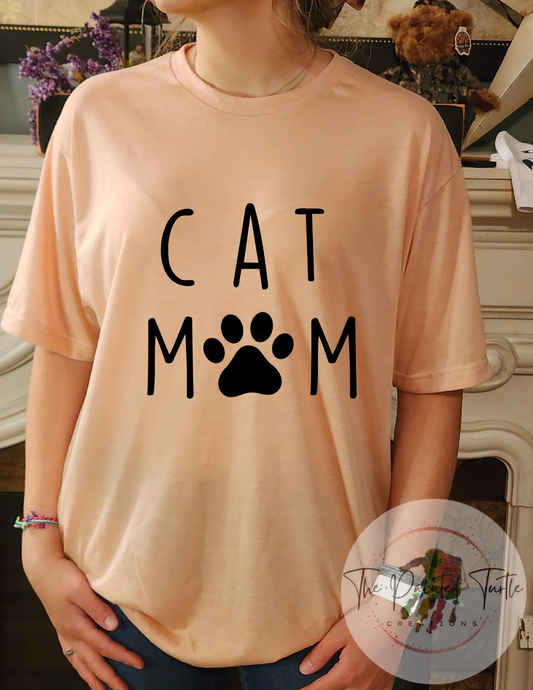 Cat Mom Paw Print - Sublimation Shirt