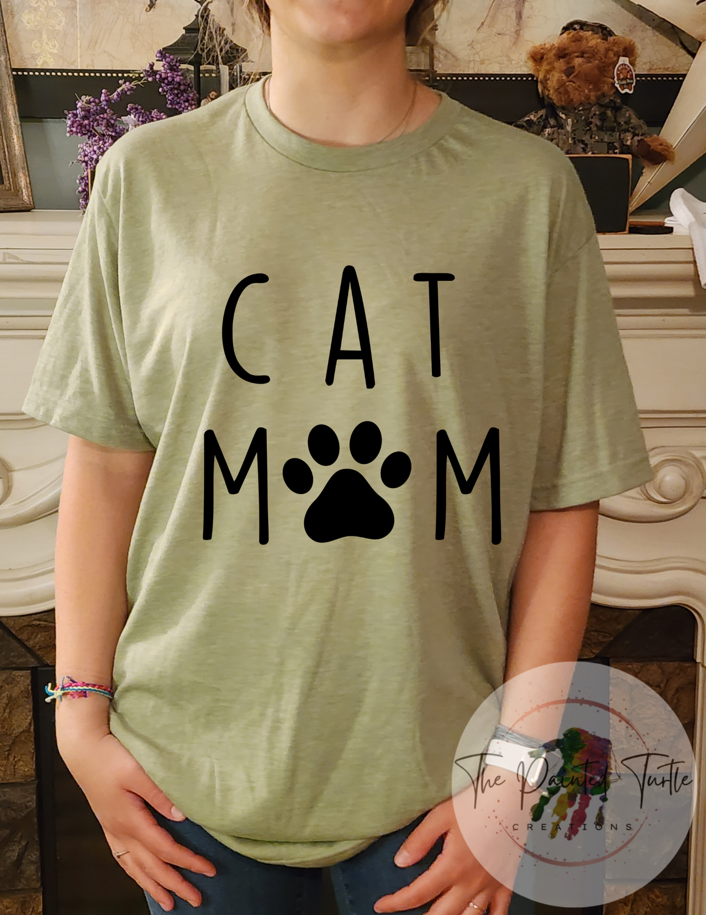 Cat Mom Paw Print - Sublimation Shirt