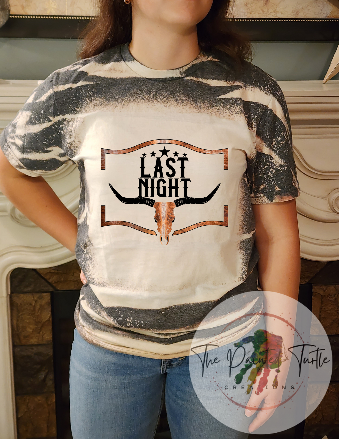 Last Night Morgan Wallen Inspired - Transparent - Bull Skull- Sublimation Shirt