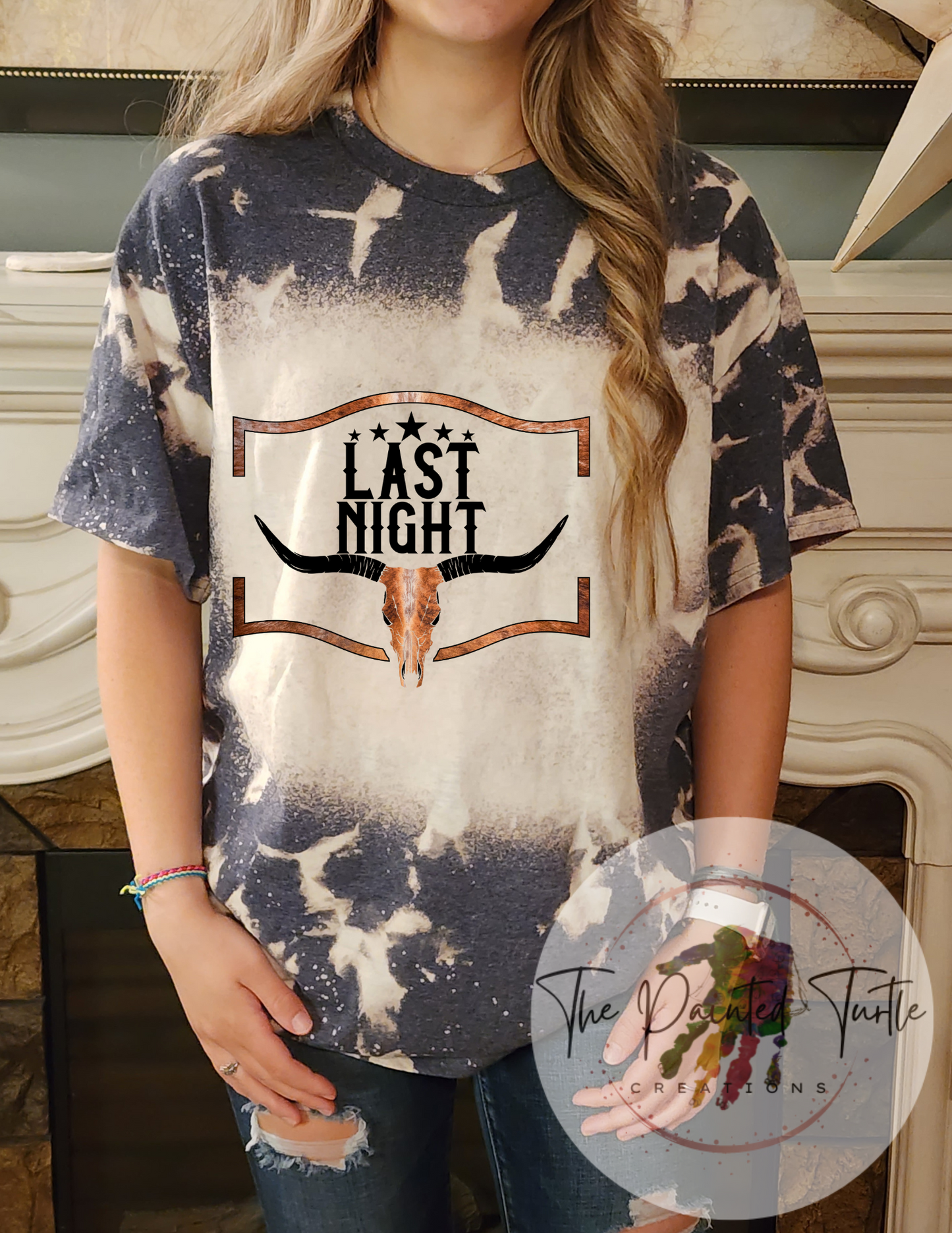 Last Night Morgan Wallen Inspired - Transparent - Bull Skull- Sublimation Shirt