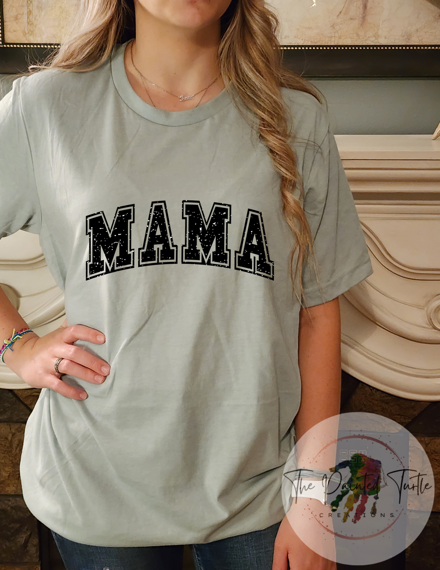 mama jersey/college font sublimation shirt