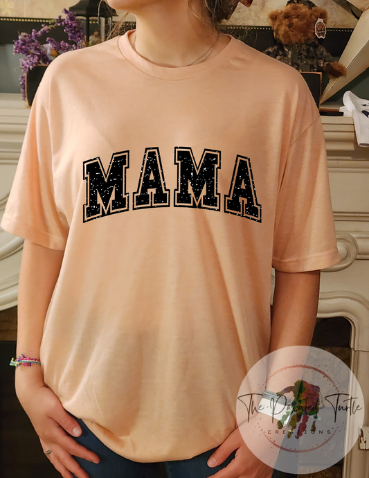 Mama Shirt Jersey/College Font - Sublimation Shirt