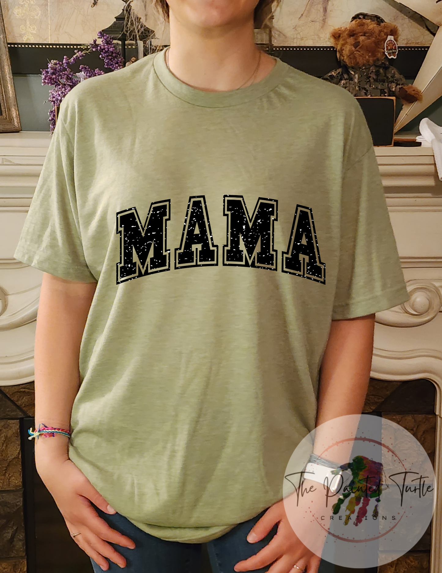 Mama Shirt Jersey/College Font - Sublimation Shirt