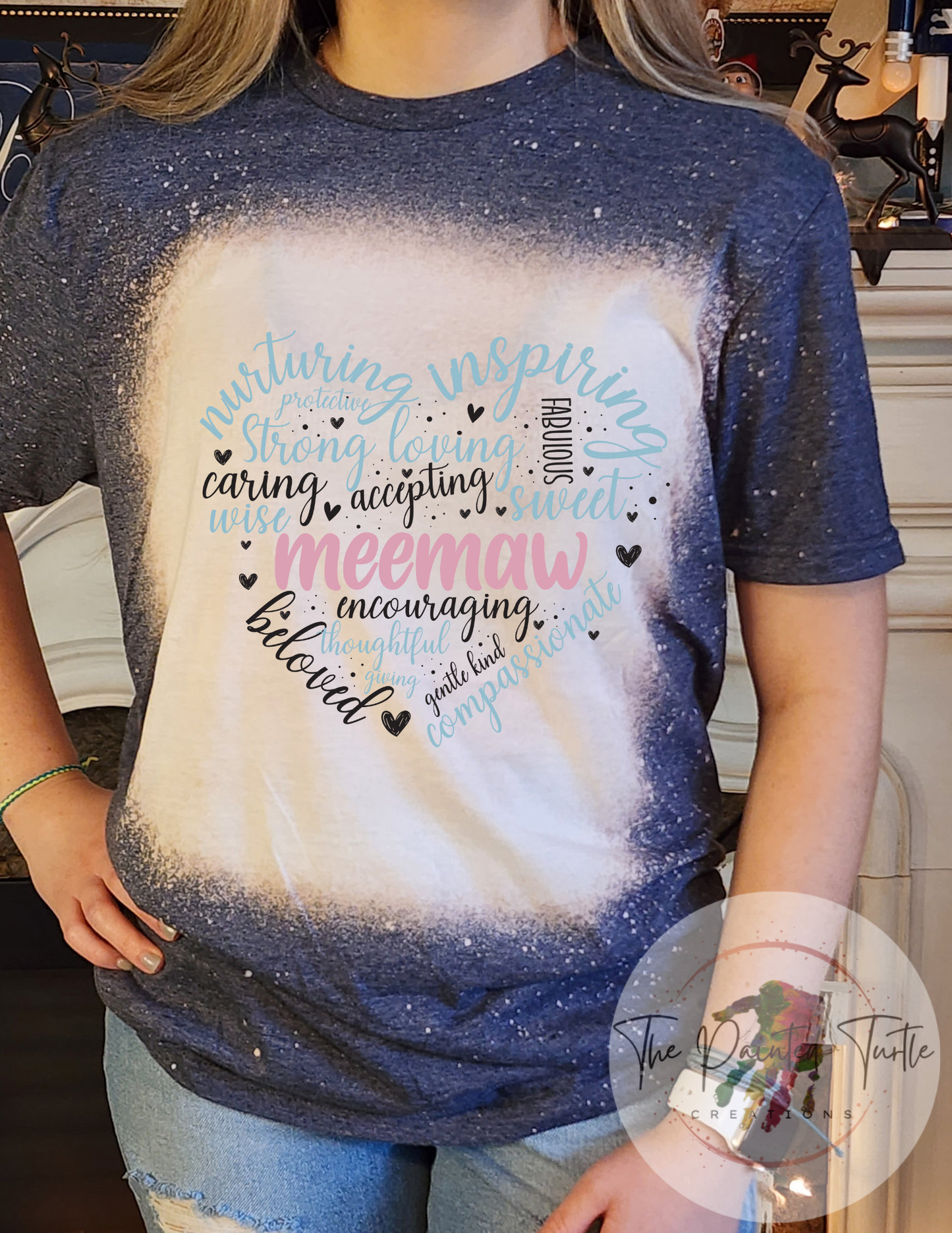 Gigi - Mimi- Meemaw - Granny - Grandma Heart Mothers Day Sublimation Shirt