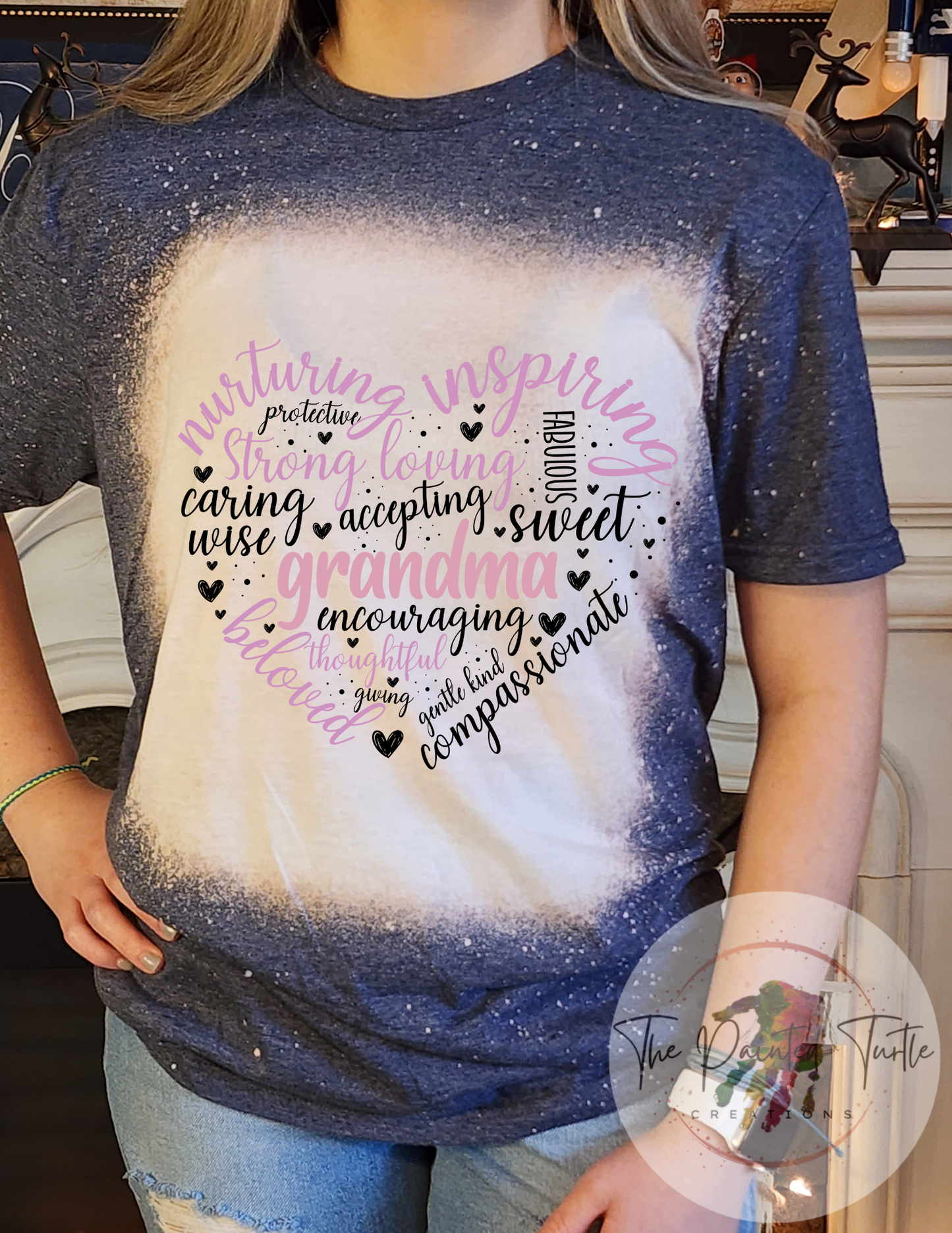 Gigi - Mimi- Meemaw - Granny - Grandma Heart Mothers Day Sublimation Shirt