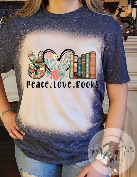 Peace-Love-Books-Sublimation Shirt