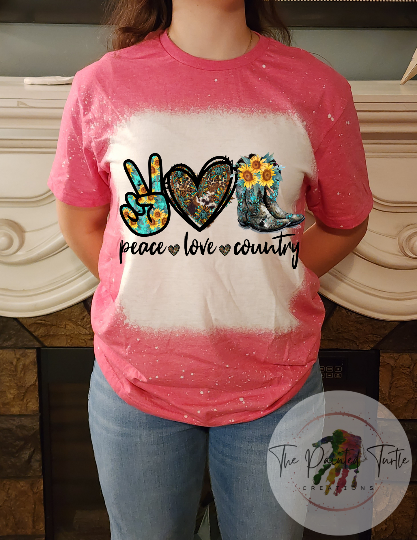 Peace-Love-Country- Sublimation Shirt