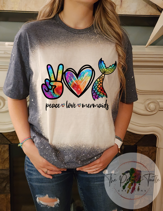 Peace-Love-Mermaids - Sublimation Shirt