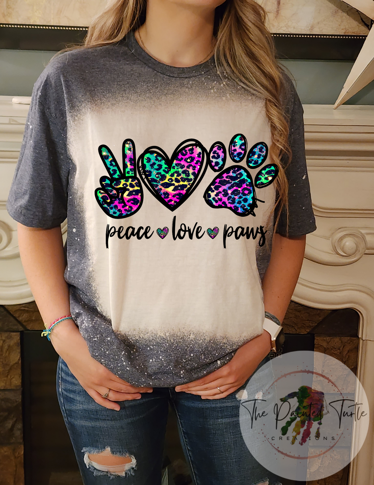 peace love paws sublimation shirt