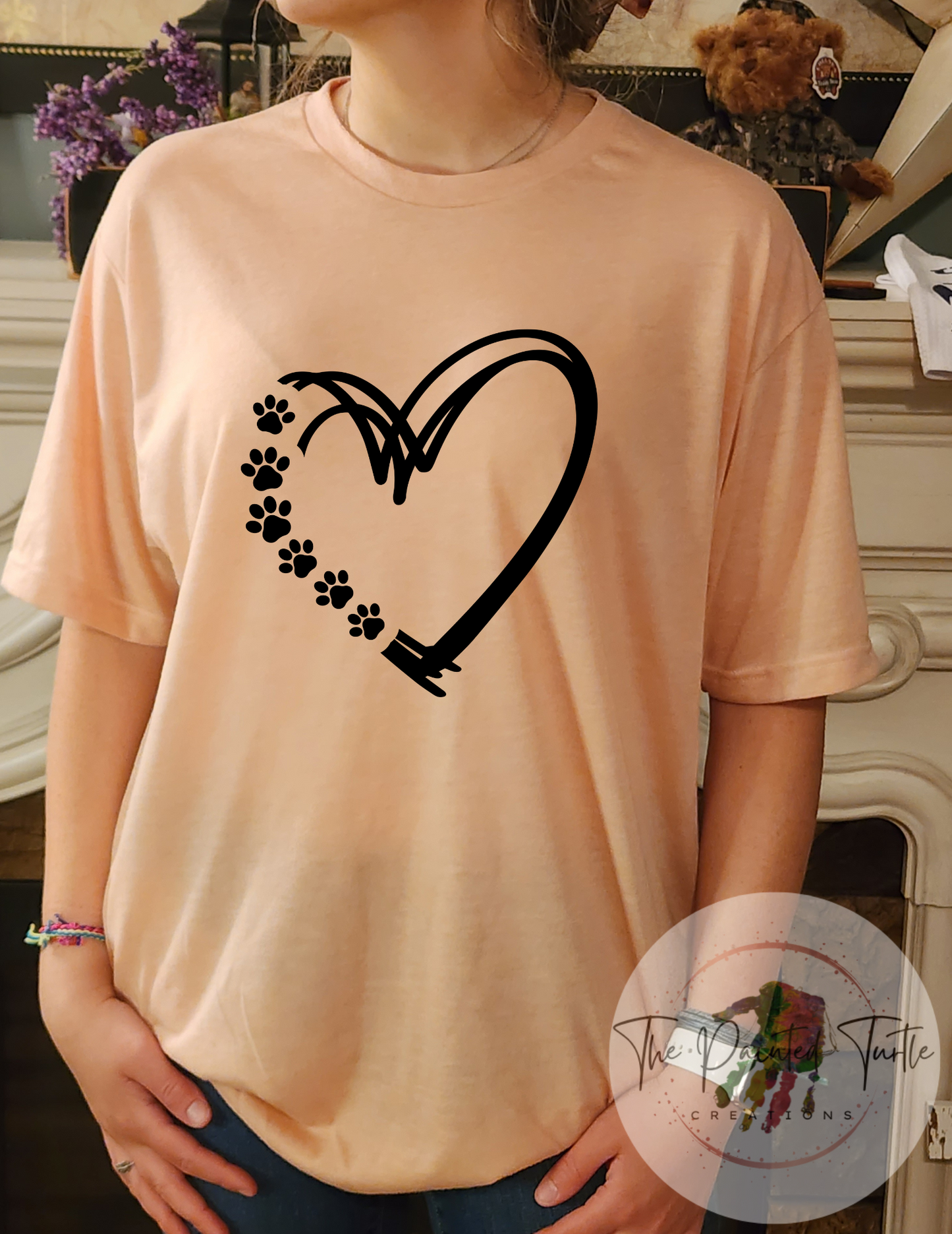 Dog Paw Heart Numbered - Sublimation Shirt