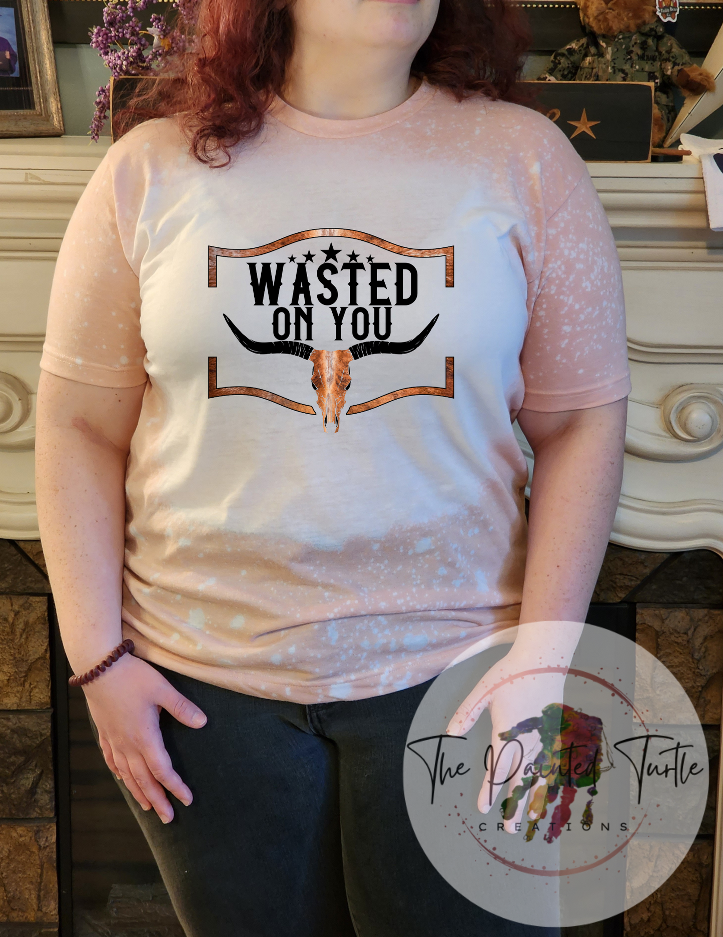 Wasted On You Bull Skull-O - Sublimation Shirt