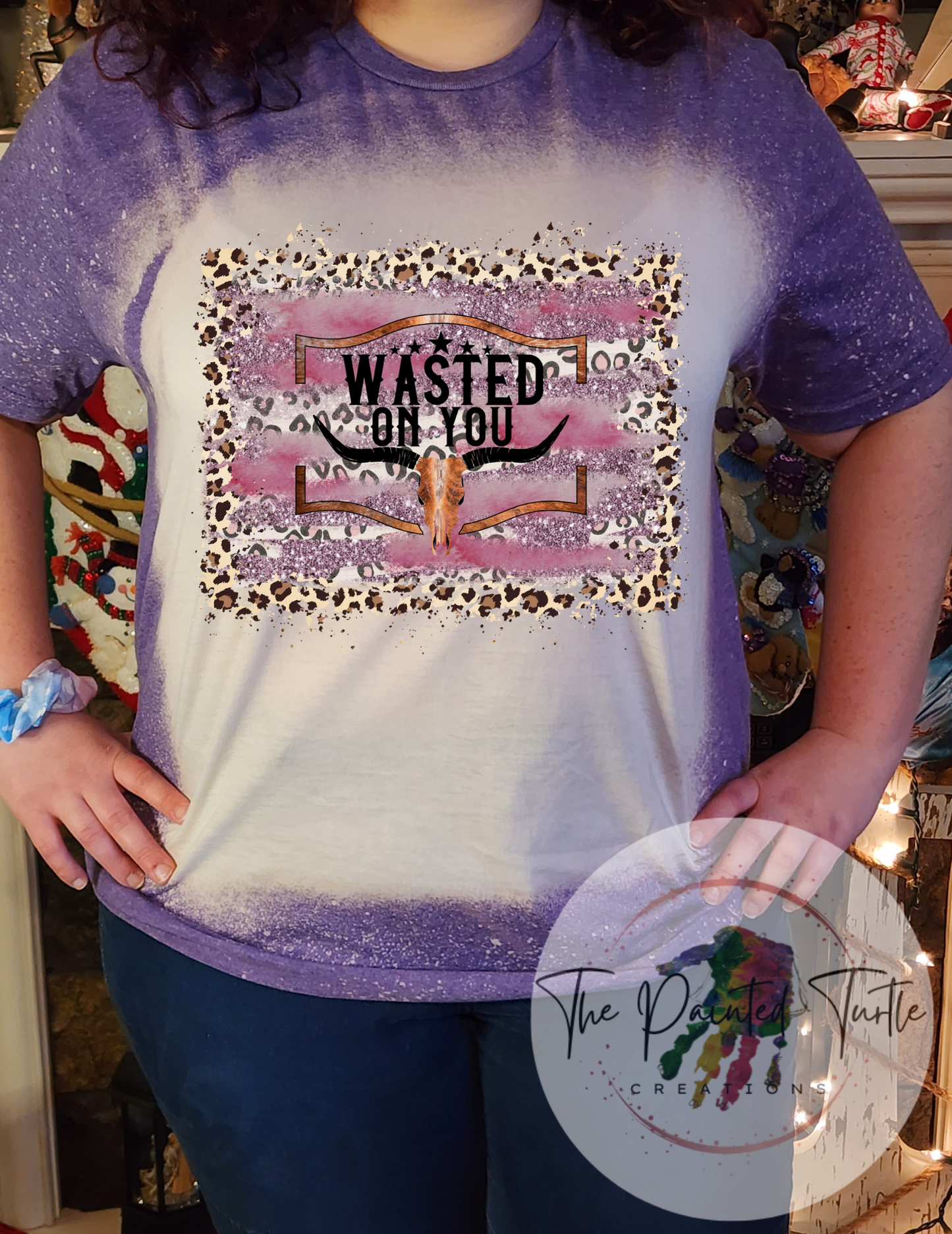 Wasted On You Pink Cheetah - Sublimation Shirt