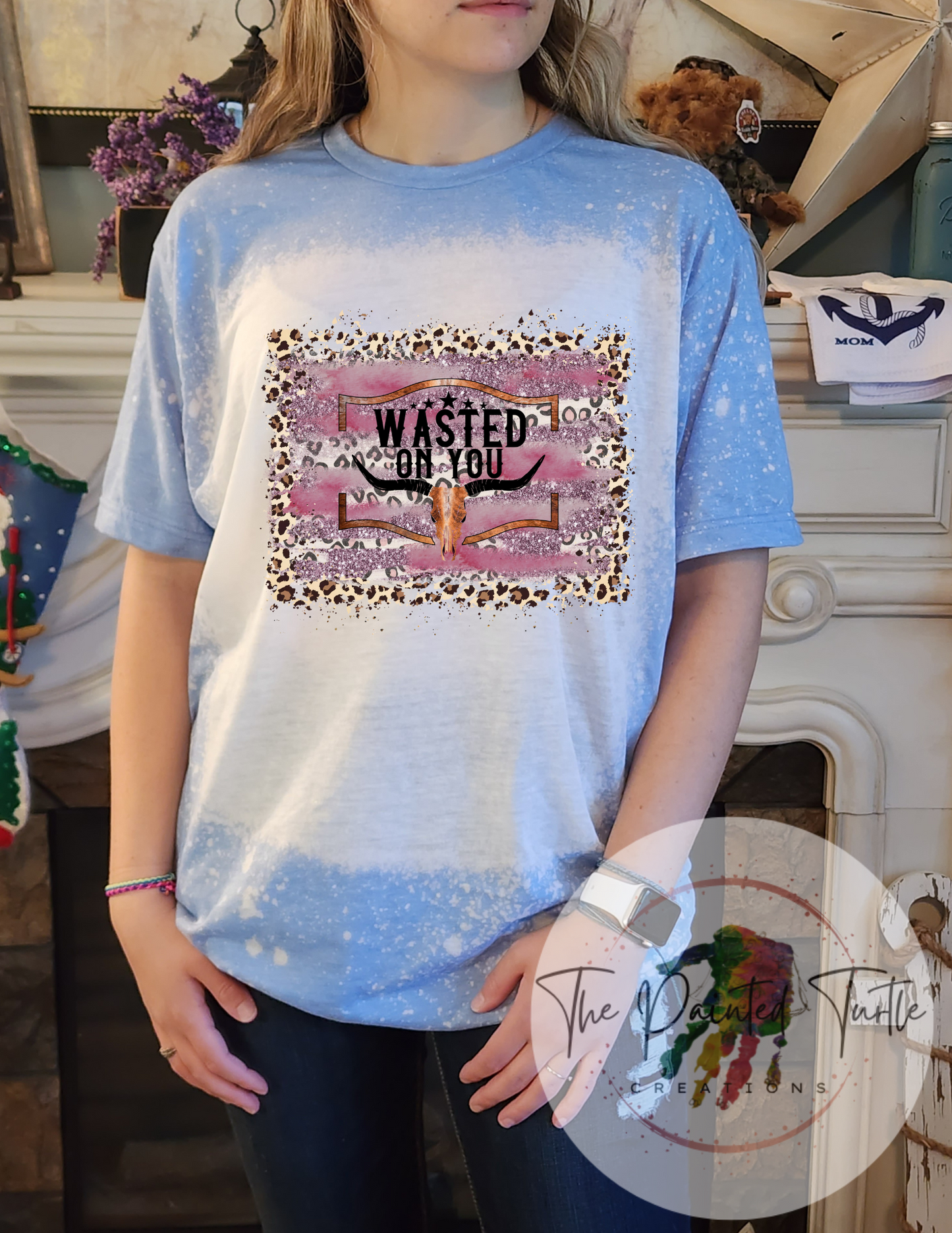 Wasted On You Pink Cheetah - Sublimation Shirt