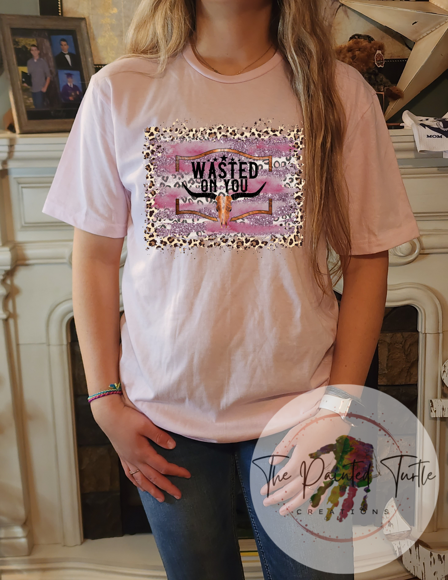 Wasted On You Pink Cheetah - Sublimation Shirt